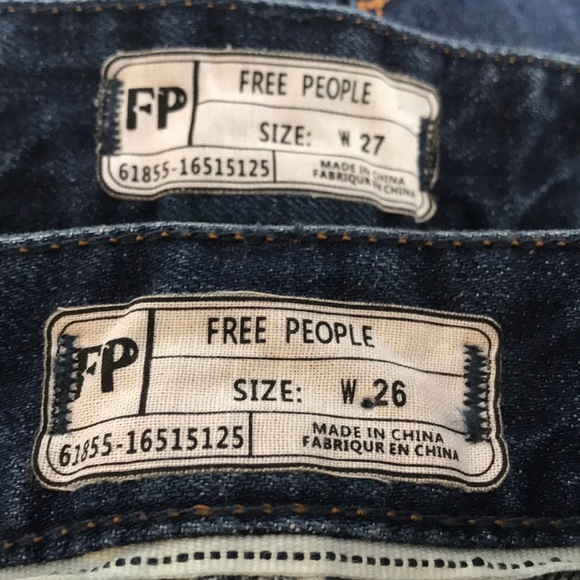 Free People Logan Denim Cut Off Rinse Wash Shorts - Picture 8 of 8